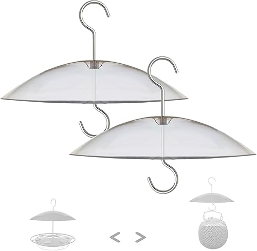 Miniatura 14 de Mini protector contra el clima de 8" para comedero de pájaros - Cubierta protectora pequeña de cúpula contra la lluvia/la nieve/el sol - diámetro