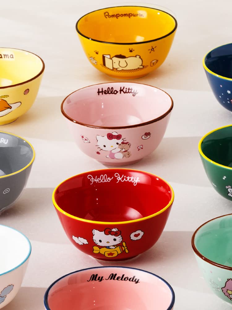 Amazon | 茶碗 ハローキティ バッドばつ丸 シナモロール リトル