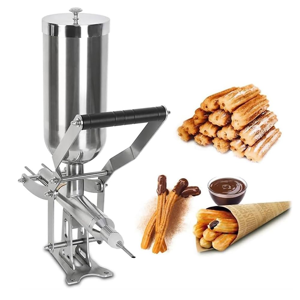 Machine à churro manuelle 5L injecteur confiture inox pour réussir vos beignets fourrés
