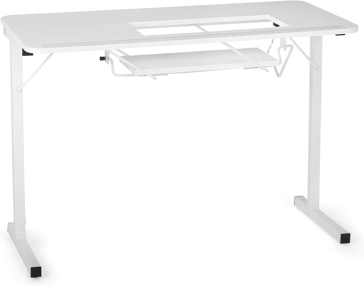 Arrow 601 Gidget I Sew-Much-More Folding Sewing, Cutting, Quilting, and Craft Table, Portable with Lift, White Finish