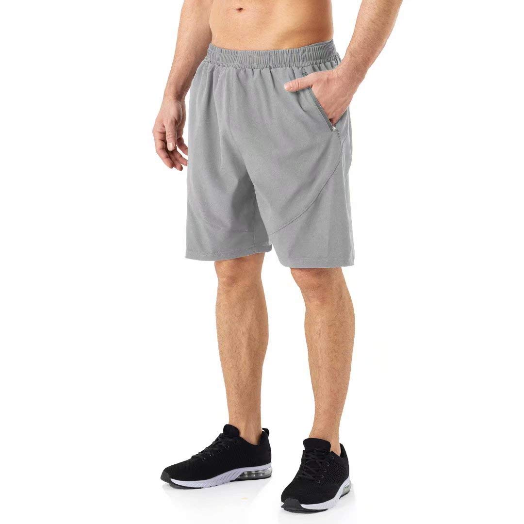 HMIYA Pantaloncini Running Uomo Leggero Sportivi Shorts Asciugatura Veloce Palestra Corsa Calzoncini con Tasca con Cerniera