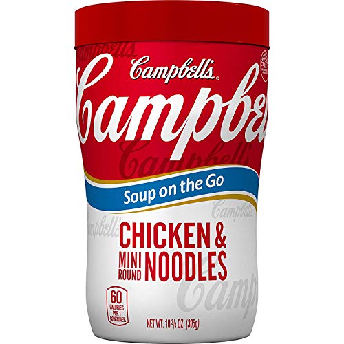 Campbell's Soup on the Go, Chicken & Mini Round Noodles, 10.75 Ounce