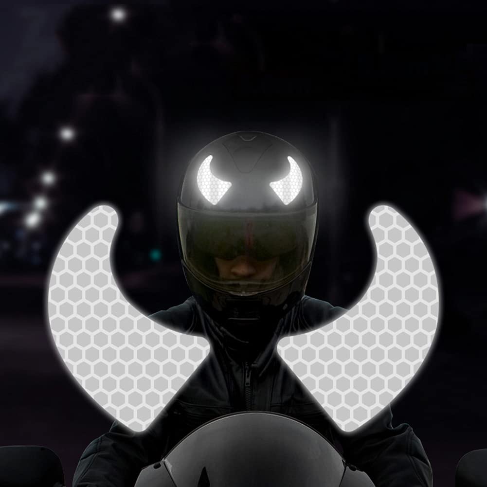 Adesivi Riflettenti Per Moto - 8 Pezzi, 8x3 Cm, Per Casco E
