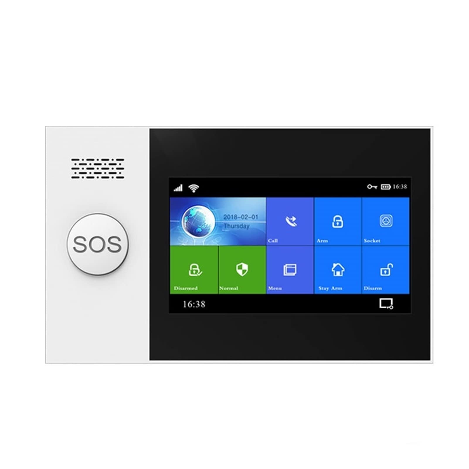 Sistema de Alarma de Seguridad para el hogar, Kit de Alarma Seguridad PG107 Tuya, Control aplicación con cámara IP, Detector Movimiento marcación automática, Inteligente for el hogar(H)