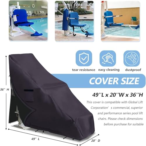 Housses de chaise longue extérieur imperméables bâche mobilier jardin terrasse - 5