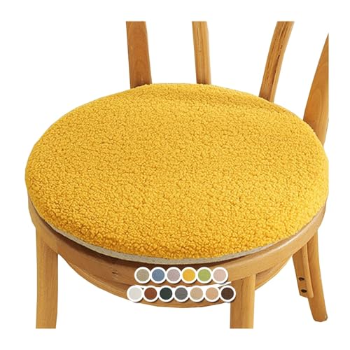 Sitzkissen Rund Stuhlkissen Stuhlauflage rutschfest Stuhlkissen Waschbar Sitzkissen Gartenstuhl für Esszimmerstühle Hocker Bürostühle(#11,14x14inch/35x35cm)
