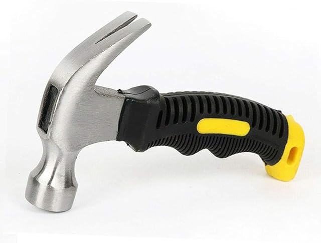 10 Oz Mini Claw Hammer Fiberglass Handle Small Stubby Hammers Nails Tool