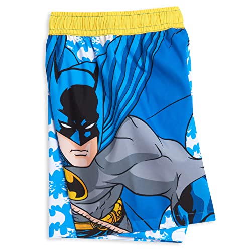 Dc Comics Justice League Batman Toddler Boys Rash Guard And Swim Trunks Outfit Set Yellow 4T #TOP3