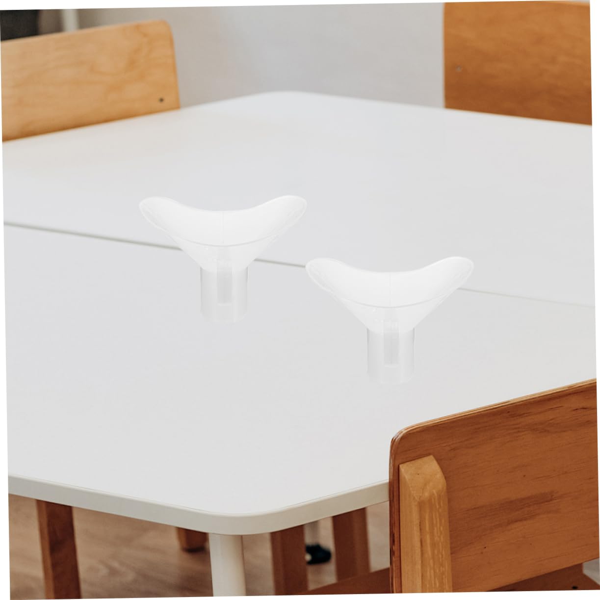 Set 4 Pezzi Bicchieri per Lavaggio degli Occhi in Plastica Bianca per Pulizia Oculare in Laboratorio