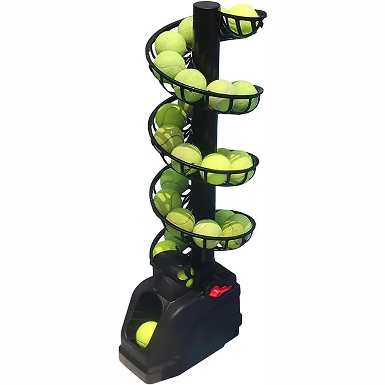 GYQSSD Portable Tennis Ball Tosser, Automatic Tennis Ball Machine, AutomaticTennis Ball Launcher for Beginners/Kids/Coaches/Home-Court, Can Hold Around 30 Balls