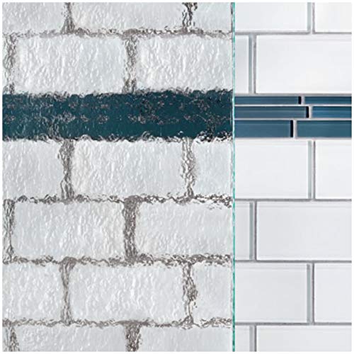 Basco Shower Door Classic Semi-Frameless Sliding Shower Door, Fits 56-60 Inch Opening, Obscure Glass, Chrome Finish #TOP7