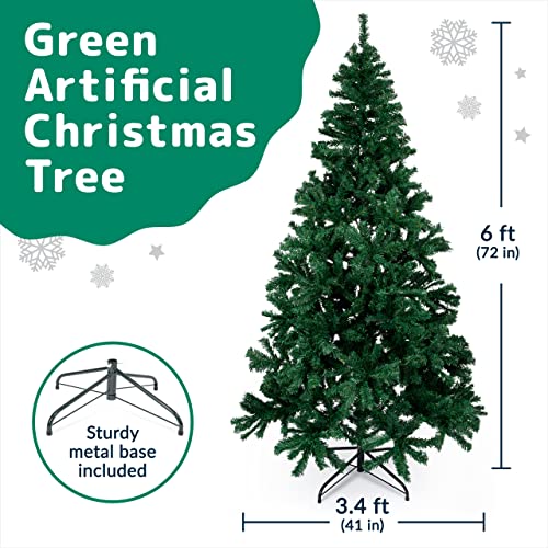 Prextex Premium 6Ft Christmas Tree With 1200 Tips For Fullness thumb #1