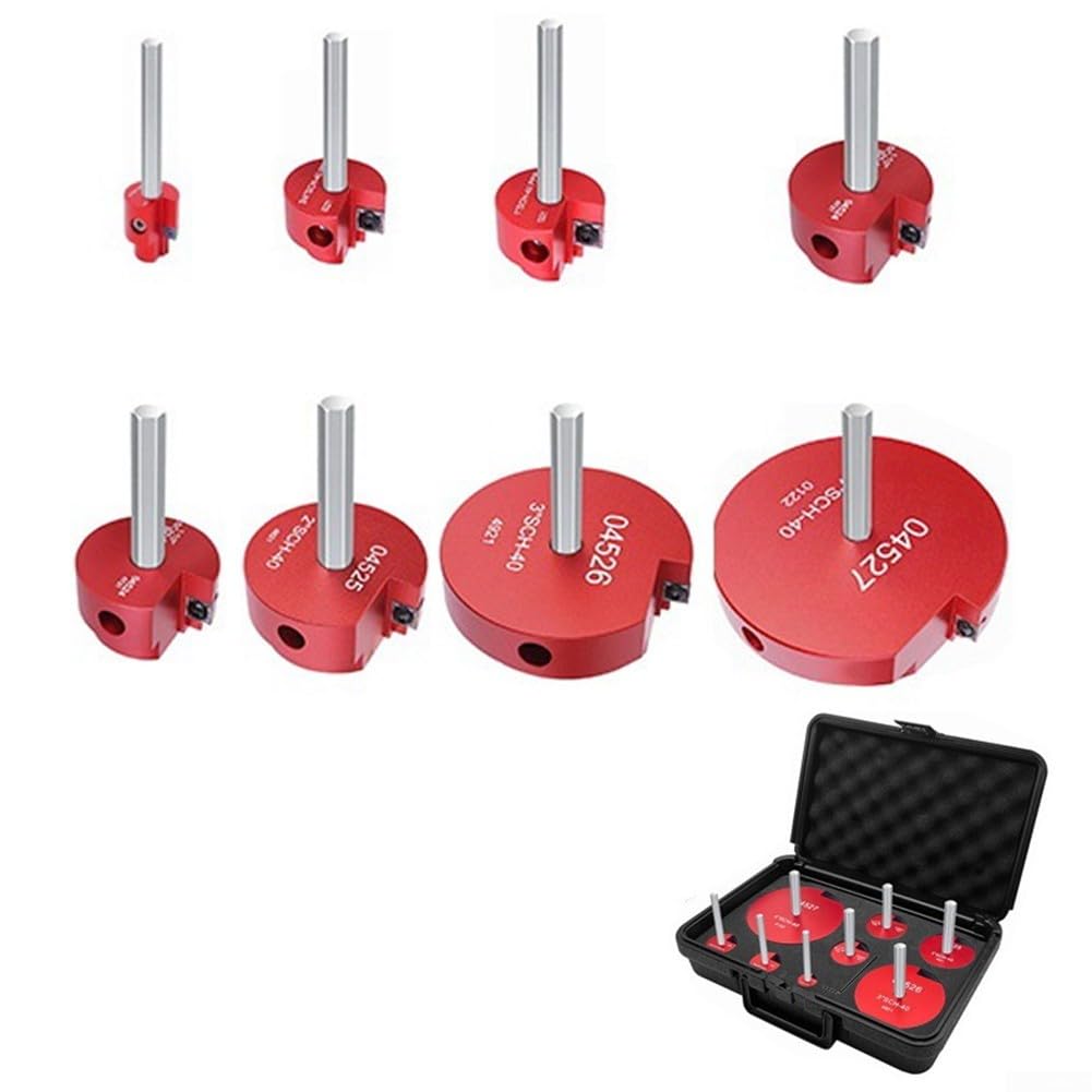 PVC Entgrater-Set 8-tlg. für Rohrfittinge 1/2-4 Zoll
