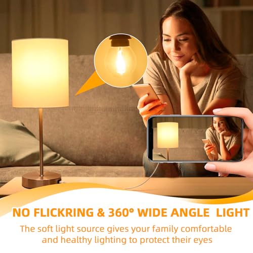 Liuyife G45 E14 Golf Ball Bulb 42W, Dimmable, Warm White 2700K 613LM, SES Small Edison Screw Mini Globe - Image 4