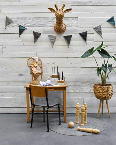 Barnwoodweb Wandholz Montreal Deckweiß RAL 9010 0,8m2 Wandbekleidung aus Altholz mit 3D-Effekt Cover