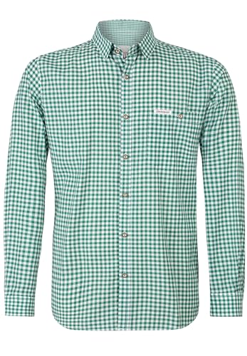 Stockerpoint Camisa Tradicional para Hombre, Verde (Verde Oscuro), M