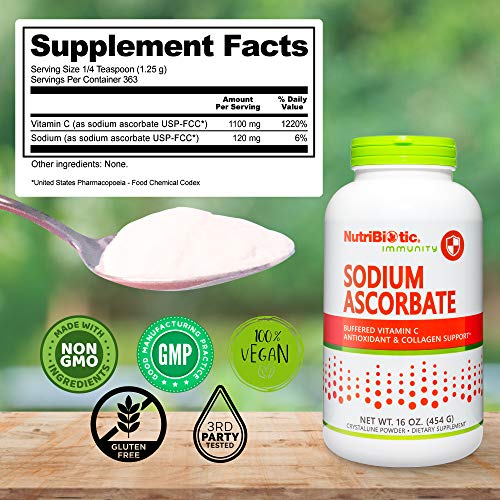 NutriBiotic Sodium Ascorbate Buffered Vitamin C Powder