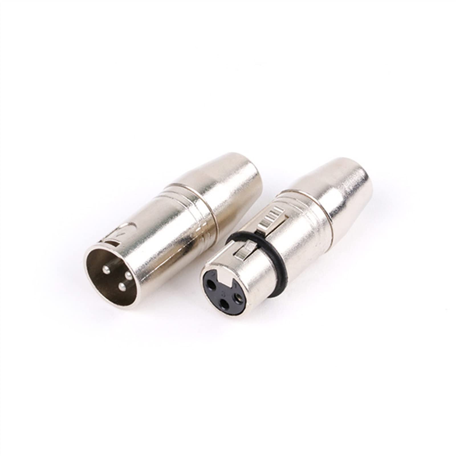 Convertidor de enchufe hembra macho plateado XLR de 3 pines a conector de Audio adaptador de micrófono estéreo Jack de 3,5mm 10 Uds (Size : 10xD1032F)