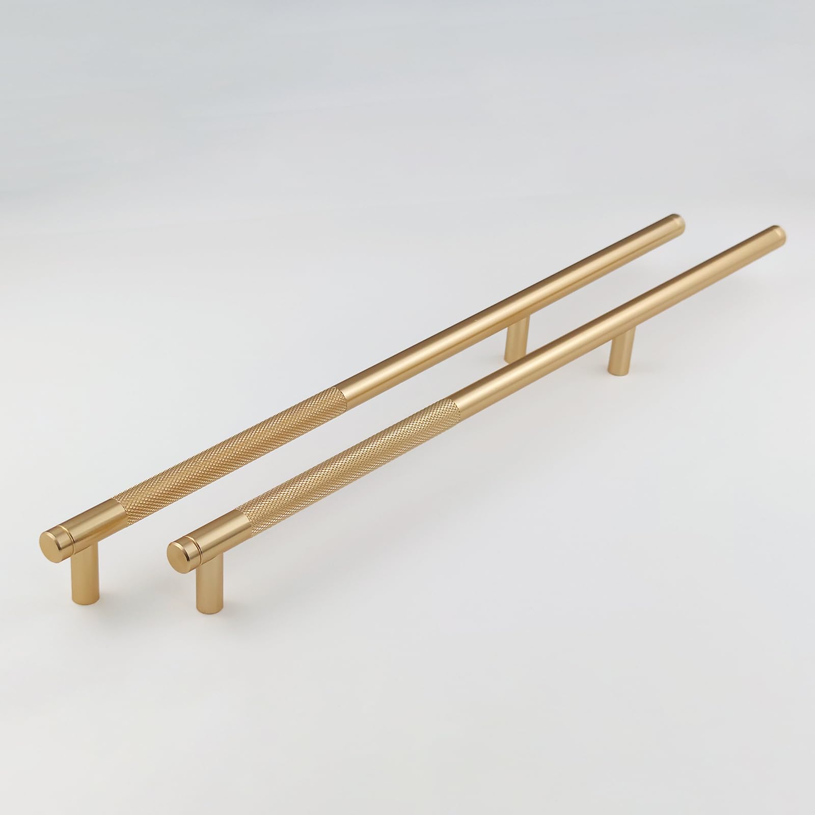 6 Pezzi Maniglie Dorate Lunghe per Armadio Camera da Letto 256mm | Maniglia Moderna per Mobili Armadi Cassetti e Credenza (Cucina Studio e Ripostiglio), Non Lascia Impronte, Viti Incluse
