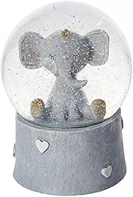 Elephant Musical Snow Globe Music Box Children or Baby Gift Unisex Boys or Girls