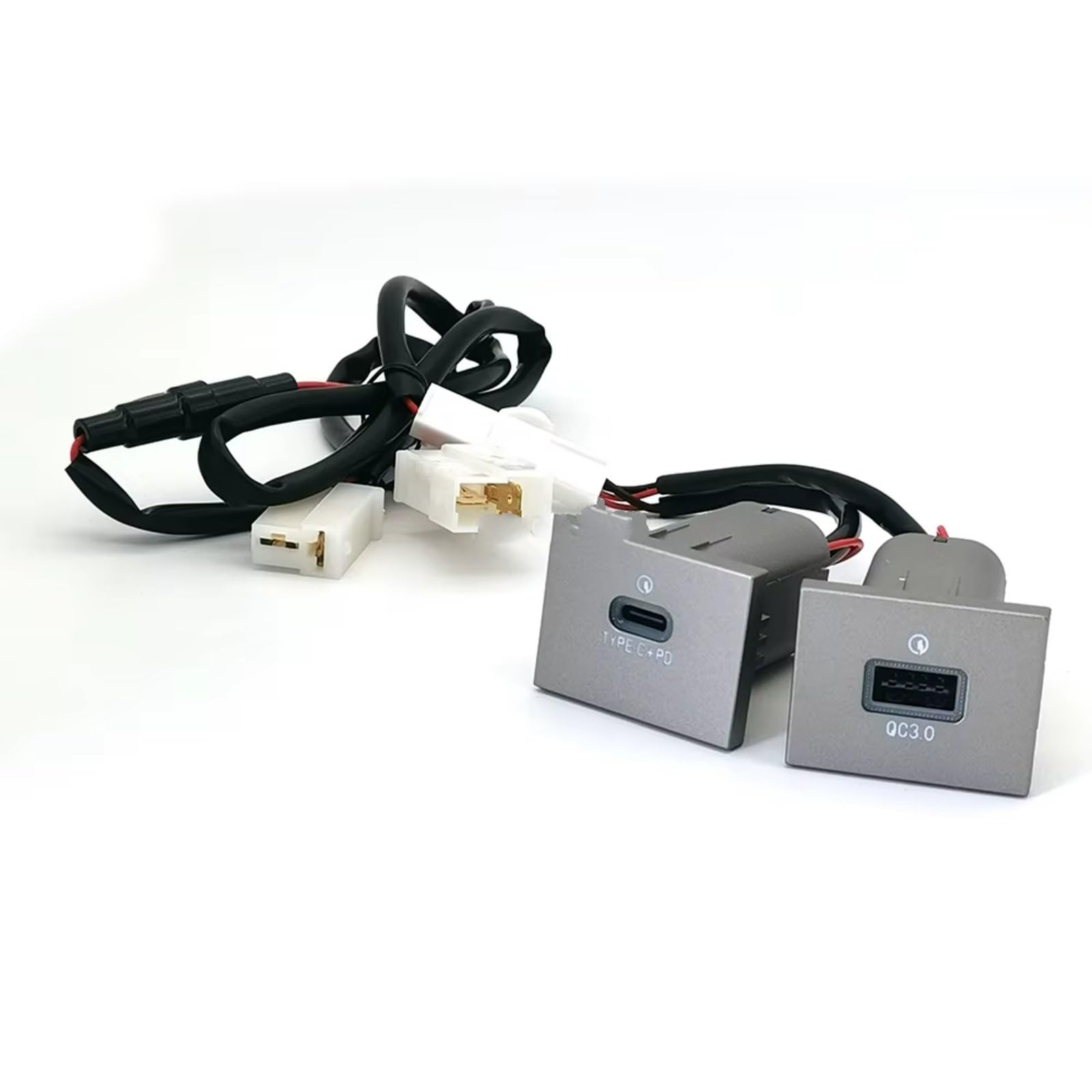 Porta USB Center Compatibile Con Ford Per Focus 2 2004-2011 Auto Presa Ricarica Dual QC3.0 PD Presa Ricarica Veloce Telefono Tipo C Ricambi Auto