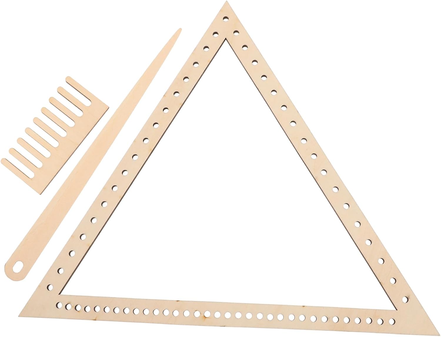 KONTONTY 1set Handcraft Weaving Tool Triangle Weaving Board Crafting Weave Kit for Yarn Projects for Boys and Girls and Adults