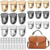 TTYSHIP® 18 Pezzi Serrature per Borsa, Serrature per Borse Chiusure in Metallo per Borse, Portafogli, Artigianato (3 Colori)