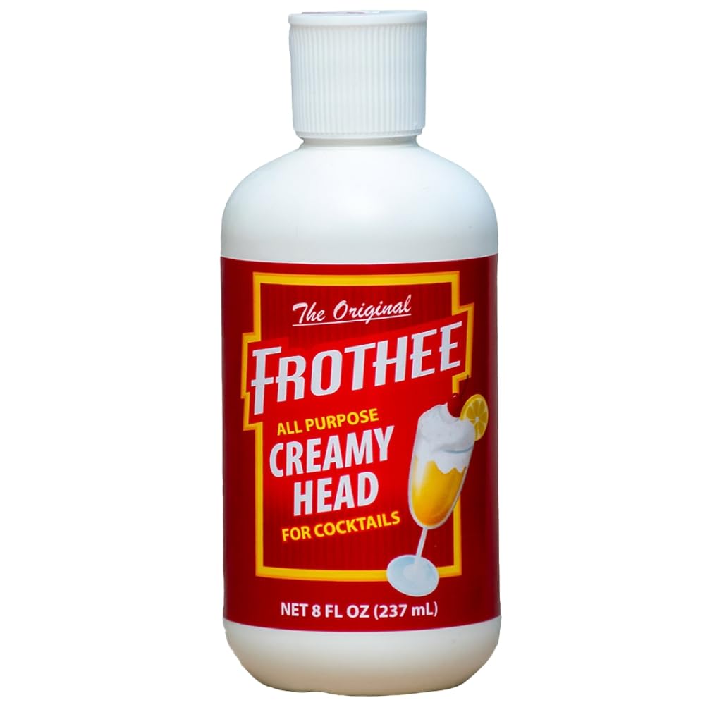 The Original Frothee – Mousse à cocktail polyvalente, végétalien et sans gluten – Crée une mousse riche et durable pour tous les cocktails, cocktails et boissons de qualité bar à la maison – 236,6 ml