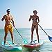 niphean Paddle Board Paddle, 3-Piece Detachable Sup Paddle, Adjustable Paddleboard Paddle，Durable Lightweight Stand-up Oar for SUP，Surfing, Floating, Water Sports