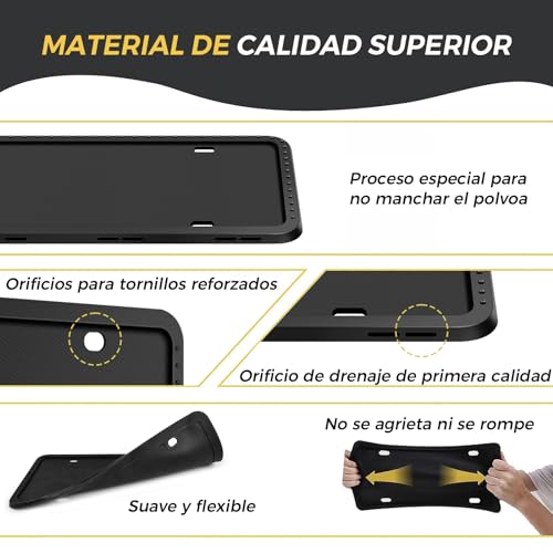 Accesorios para Autos, Automotive Parts and Accessories porta placas Marca DASKING (3)