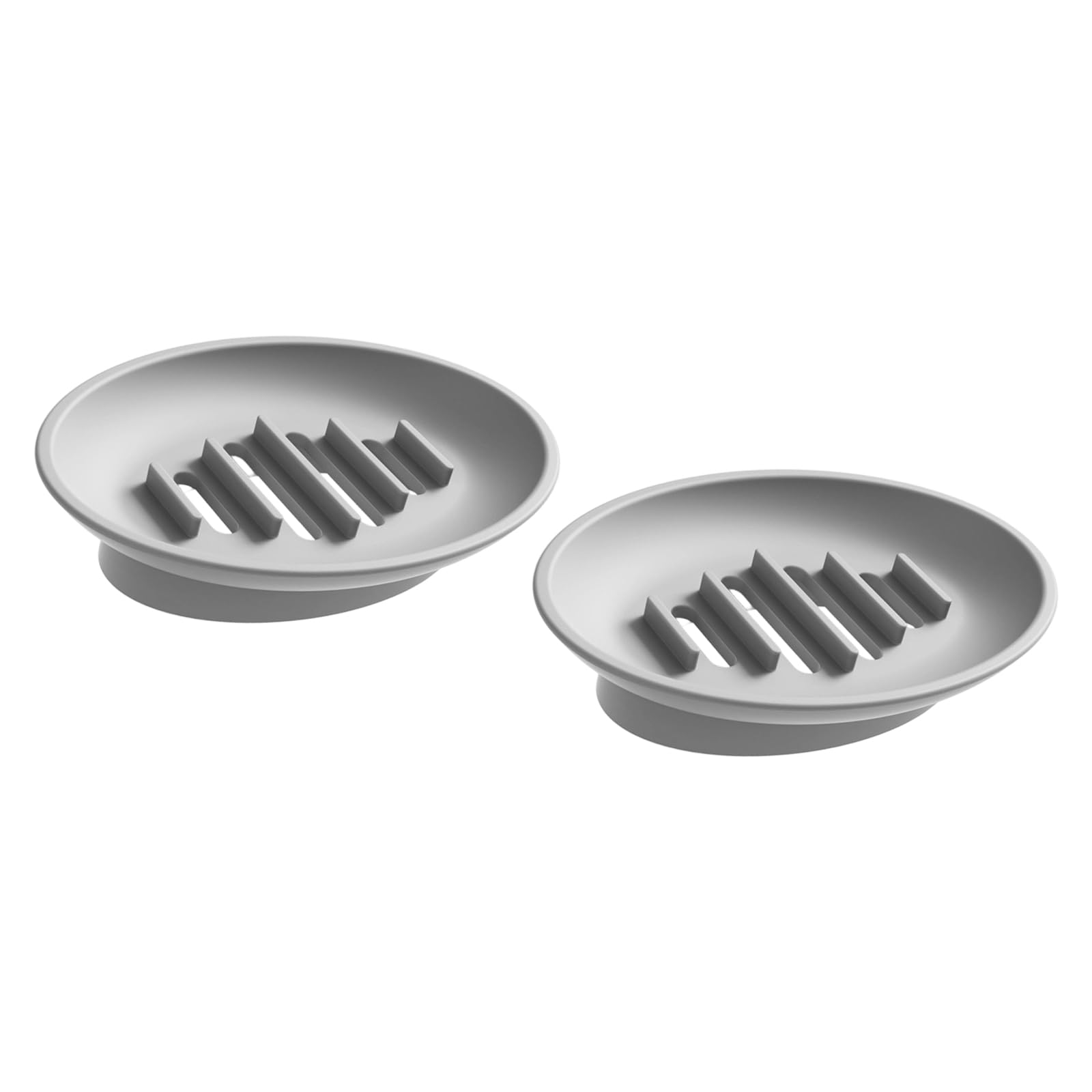 APGLSXY Silicone Soap Holder with Drainage Grooves Soap Dishes Stand for Household Bathroom Countertop Organization 2Pcs Bathroom Holder