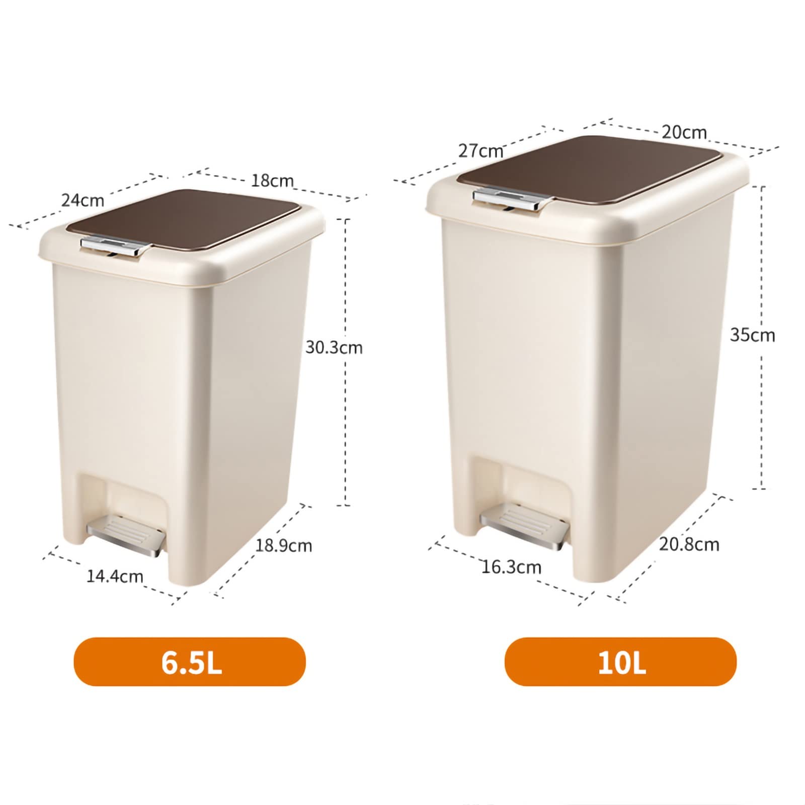Mülleimer Mülleimer, Walkket, Mülleimer for Badezimmer, Küche, Zuhause, Büro Abfall & Recycling Küche(S)
