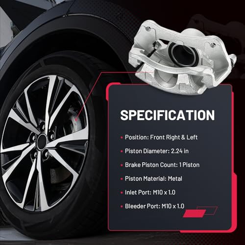 Image of BDFHYK 19-B2916 19-B2917 Front Disc Brake Caliper Assembly Compatible with Acura ILX 2013-2015 2.4L L4, Compatible with Honda Civic 2012-2015 CR-V 2005-2006 2.4L L4, Gas 2pcs