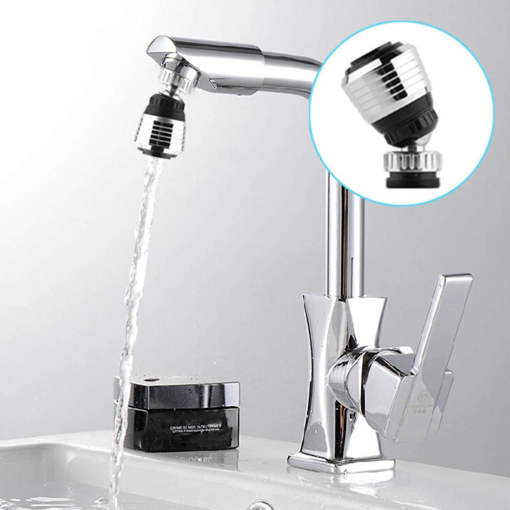 1pcs Water Saving Swivel Kitchen Bathroom Faucet Tap Adapter Aerator Shower Head Filter Nozzle Connector — view 2