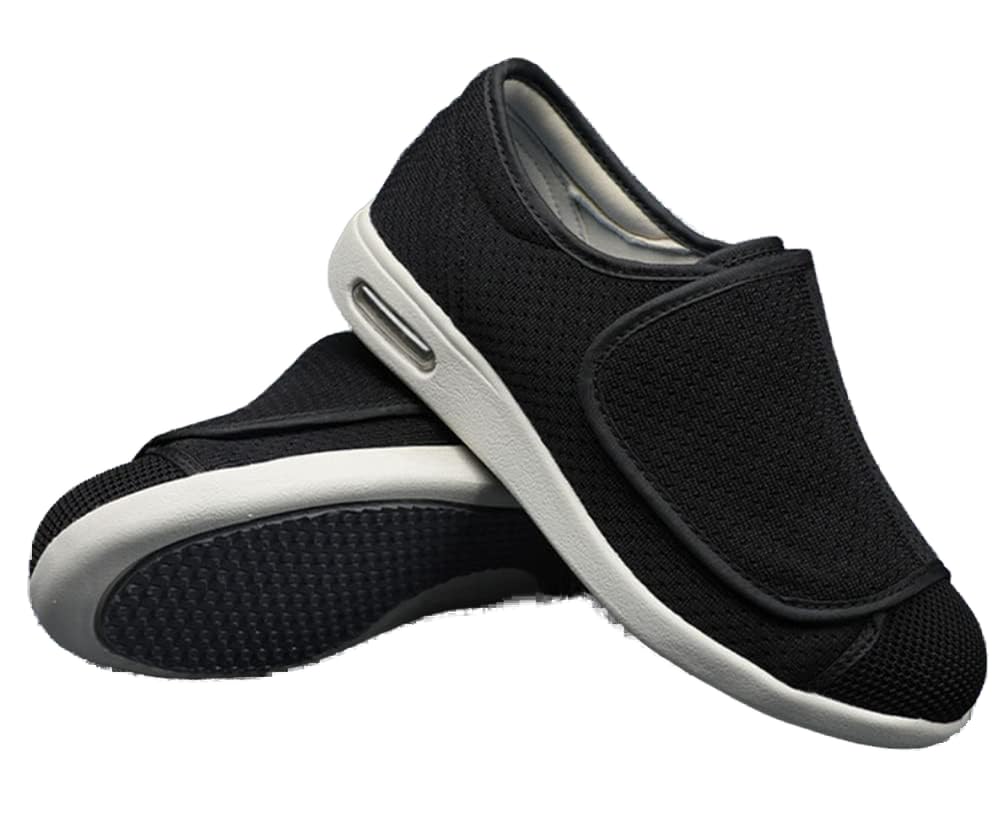 Zapatos diabéticos para mujer, zapatos de malla transpirable para caminar para ancianos hinchados, edema diabético, pies hinchados, pies hinchados, pies hinchados