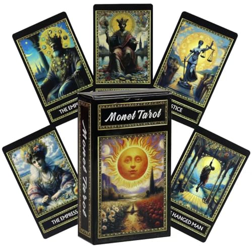 モネカード タロットカード オラクルカード 英語版 タロットカードデッキ 初心者向け プロ向け 占いカードデッキ テーブルボードゲーム