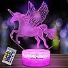 Nice Dream Unicorn Night Light for Kids, 3D Night Lamp, 16 Colors Changes with Remote Control, Room Decor, Gifts for…