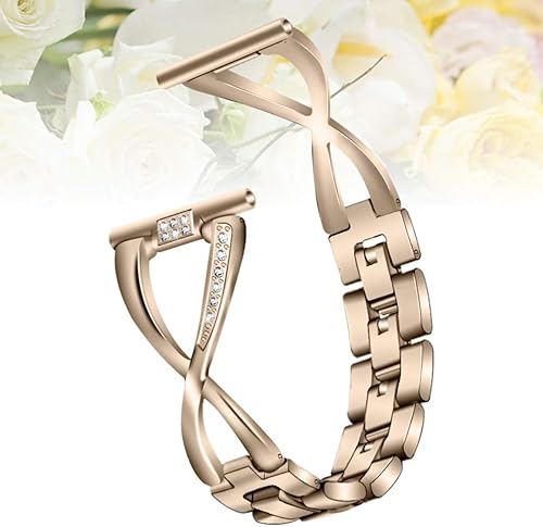 Miniatura 8 de Hemobllo - Correa de repuesto compatible con Samsung Galaxy Watch con incrustaciones de diamantes de imitación para reloj Samsung de 0.787in (negro)