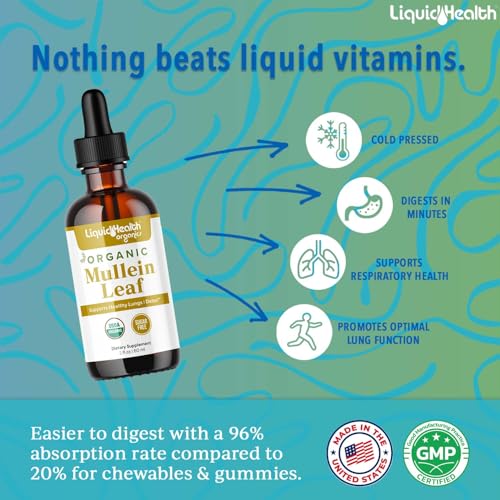 LiquidHealth USDA Organic Mullein Drops