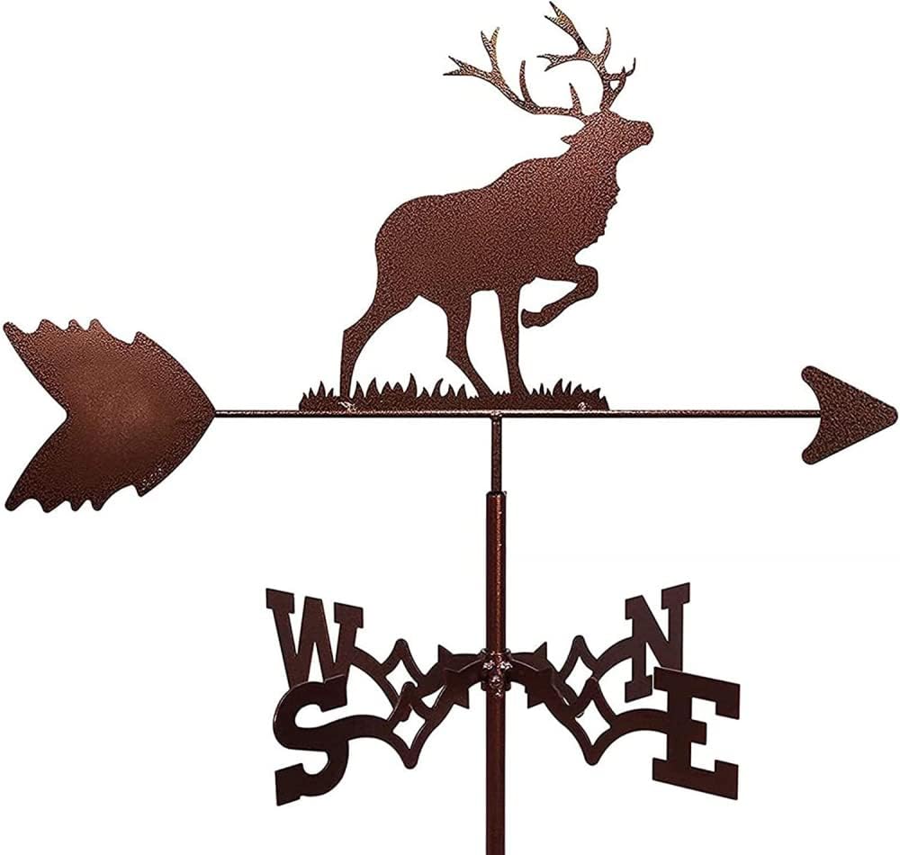 Handcrafted Weathervane Weathervane with Animal Silhouette Ornament(D)