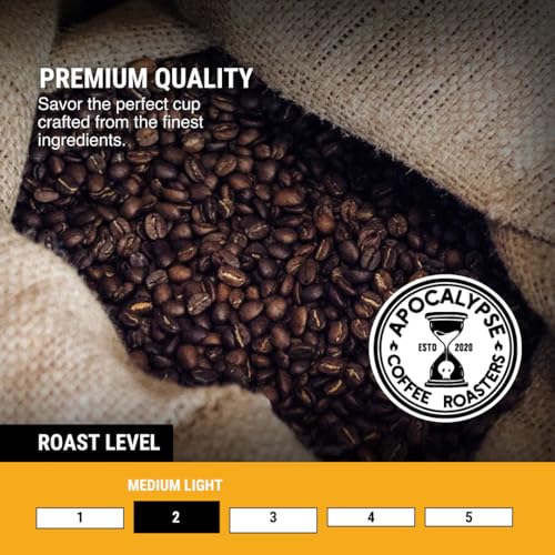 Apocalypse Coffee Roasters - Café en grano orgánico medio ligero 12oz miniatura 2