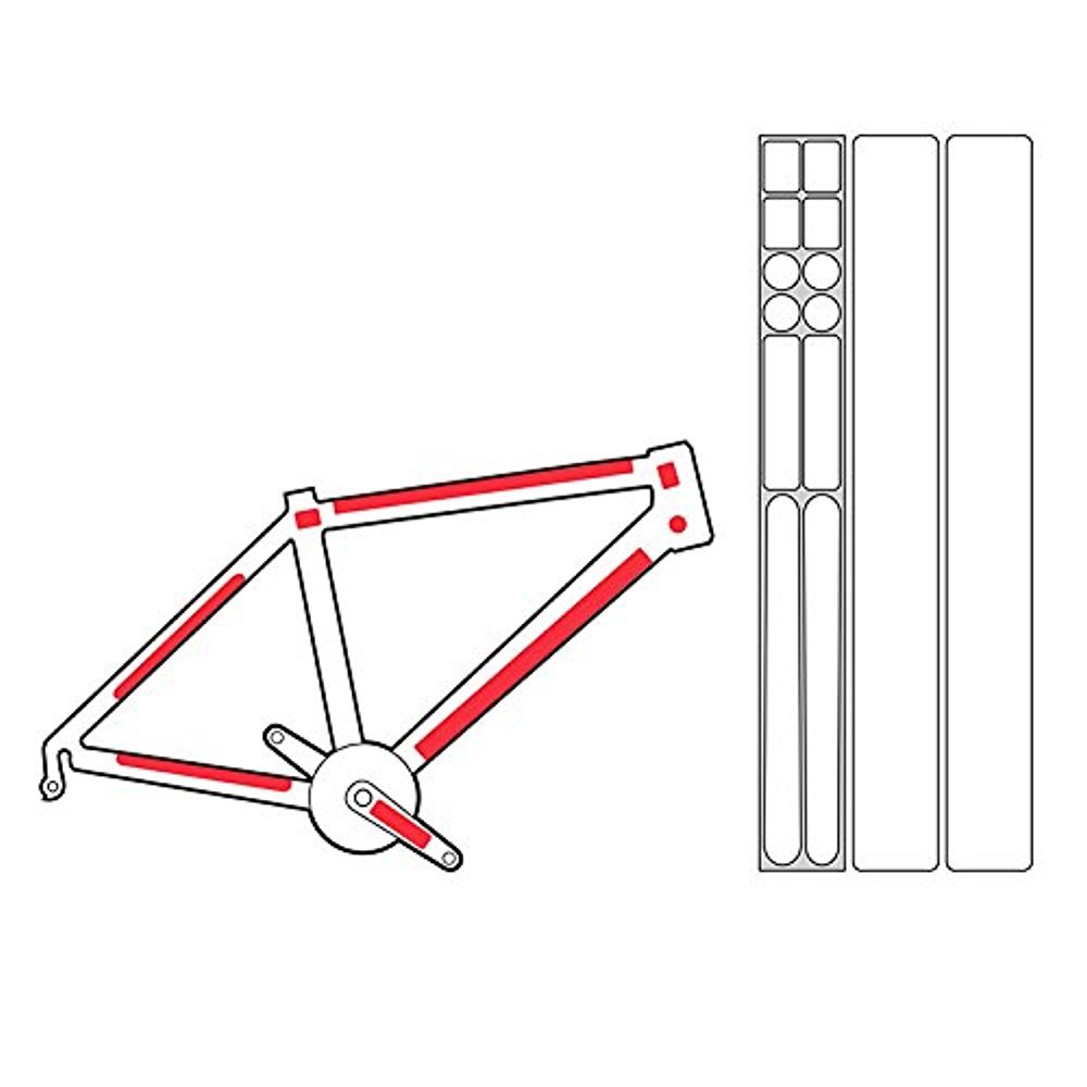 ZEFAL Skin Armor Decal Frame Guard, Clear, Large