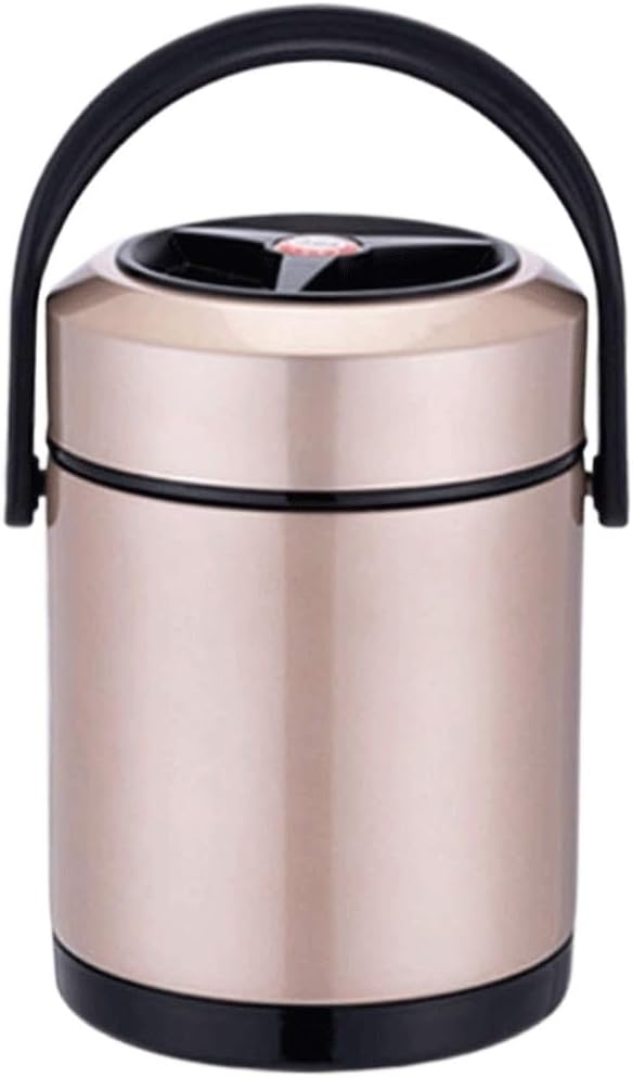 Insulation Lunch Box Soup Boxbox Insulation Barrel Large Capacity Multi-layer Lunch Box Office Worker Person Portable Soup Barrel(D,1.6L)