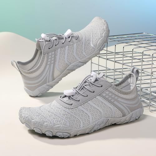 Image of Hike Barefoot Shoes Womens Men,Unisex Barefoot Water Shoes Breathable, Anti-Slip Hiking Footwear for Athletic Wide Toe Shoe Footwear for Hiking, Walking, Running, Yoga, and Water Sports