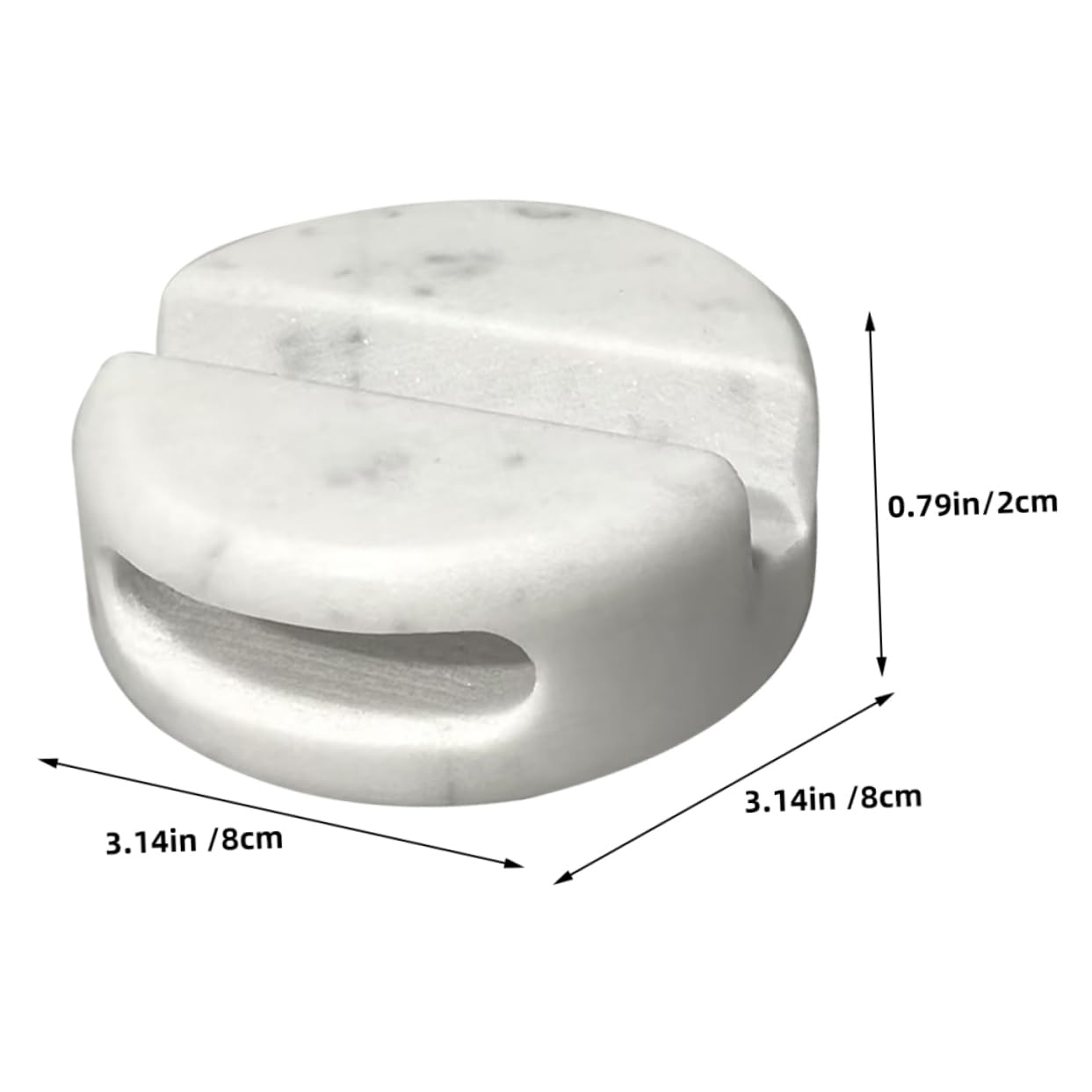 Supporto Telefono in Marmo per Scrivania, Portatile, Moderno | Base Solida, Design Semplice e Moderno, Struttura Robusta, Effetto Decorativo, Forma Compatta