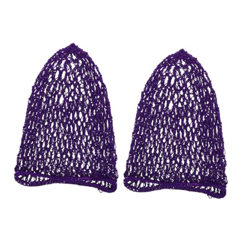 Beaupretty 2 Redecilla para El Pelo Gorro para Mujer Malla para Tejer El Cabello Gorro para Dormir Malla De Alambre Poliéster Morado