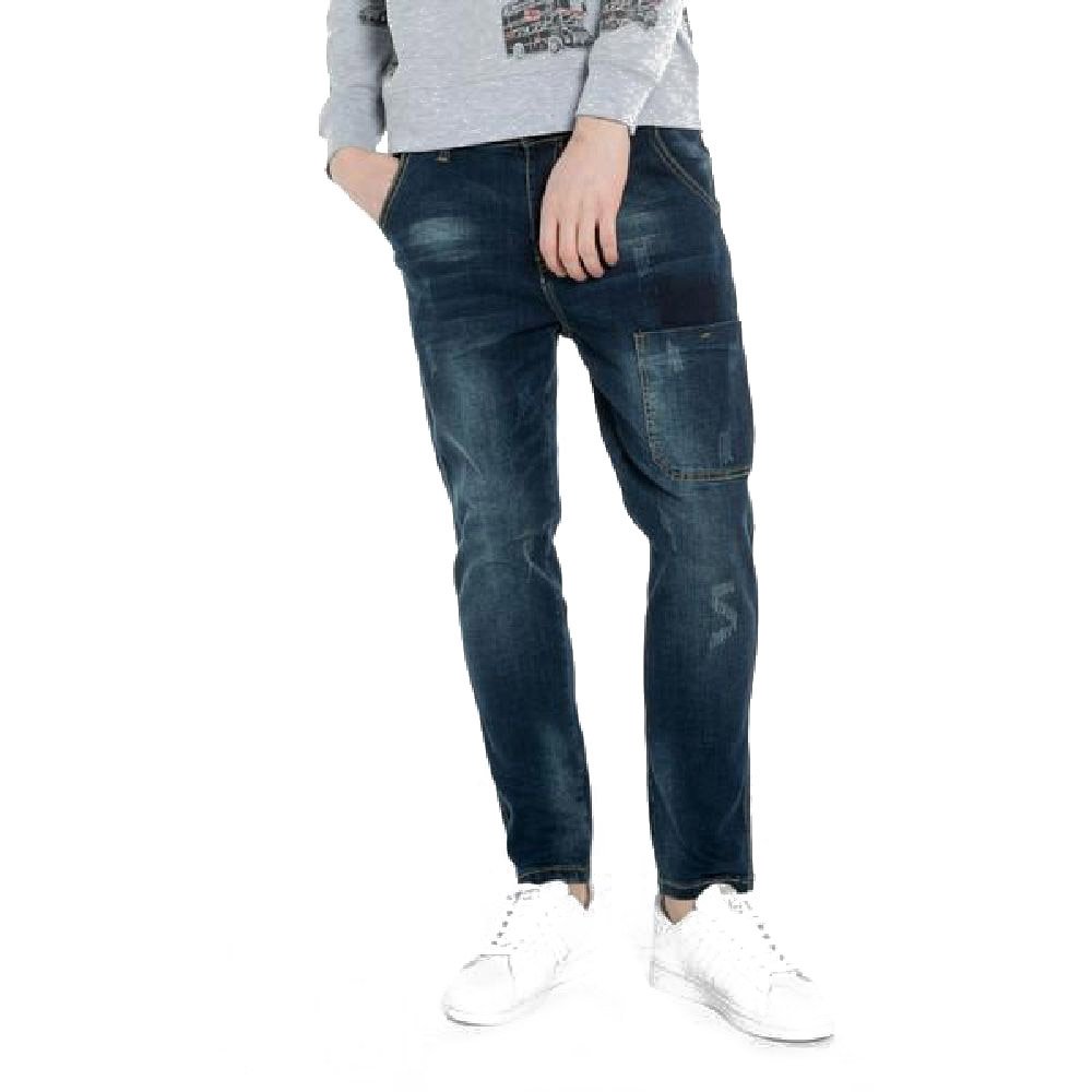 Extreme PopMens Skinny Stretch Jeans Ripped Premium Denim Jean Black Blue UK Stock