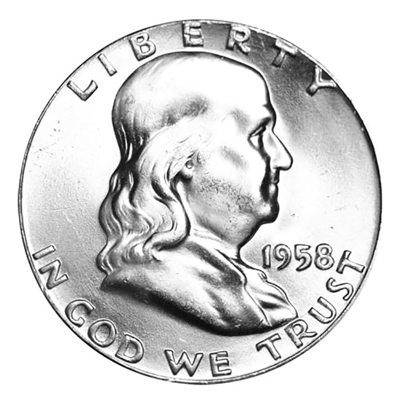 1958 Franklin Half Dollar Brilliant Uncirculated BU UNC