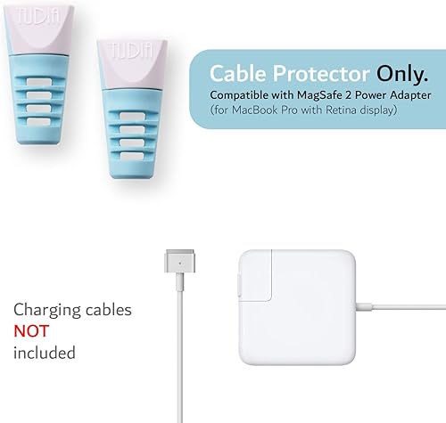 Vista 8 de TUDIA KLIP - Protector de cable de carga, organizador de protección para cable compatible con MacBook (gris)