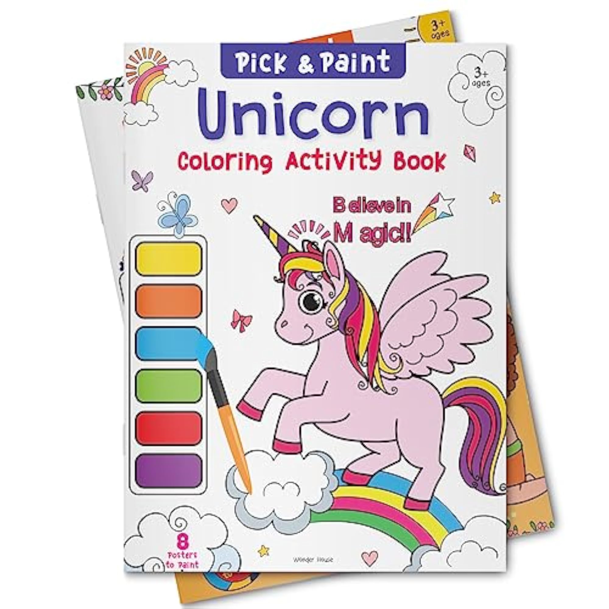 Pick and Paint Coloring Activity Book: Unicorn